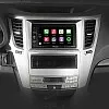 Subaru Outback, Legacy Double DIN Car Stereo Fascia Silver (WITH FACTORY NAV)