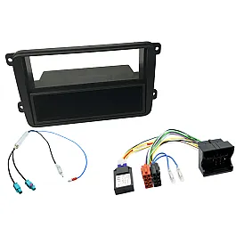 Volkswagen with RCD300, RCD500, RNSMFD-2 Single DIN Car Stereo Upgrade Fitting Kit (Twin Fakra)