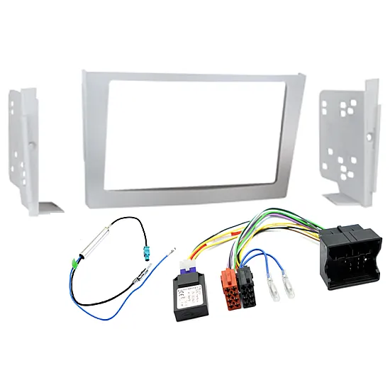 Holden Double DIN Car Stereo Upgrade Fitting Kit with CAN ignition Silver