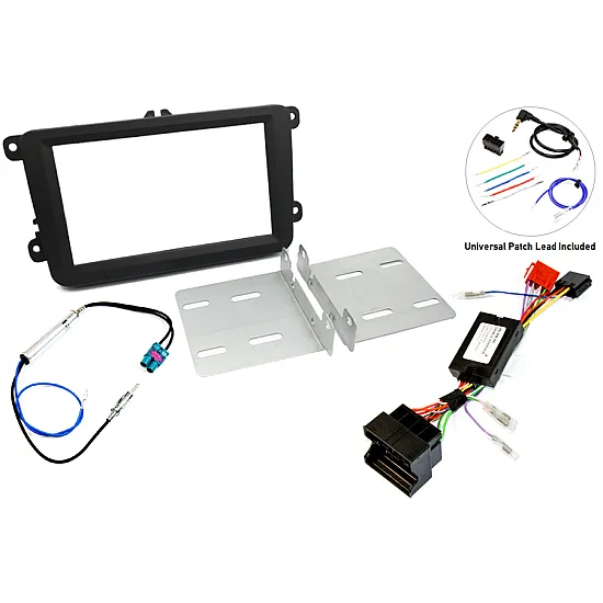Volkswagen (Composition Colour and Media) Double DIN Car Stereo Upgrade Fitting Kit Volkswagen (Composition Colour and Media) Double DIN Car Stereo Upgrade Fitting Kit