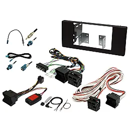 BMW X5 E53 Double DIN car stereo upgrade fitting kit with SWC (DSP AMPLIFIER BYPASS)