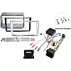 Holden Astra, Captiva Double DIN Car Stereo Fitting Kit (MATT CHROME/ SILVER)