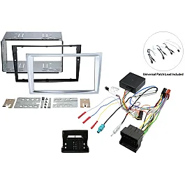Vauxhall Antara, Astra, Zafira Double DIN Car Stereo Fitting Kit (MATT CHROME/ SILVER)