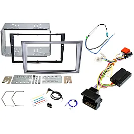 Vauxhall Corsa D 2006-2014 Double DIN Car Stereo Fascia SWC Fitting Kit METALLIC CHARCOAL Vauxhall Corsa D 2006-2014 Double DIN Car Stereo Fascia SWC Fitting Kit METALLIC CHARCOAL