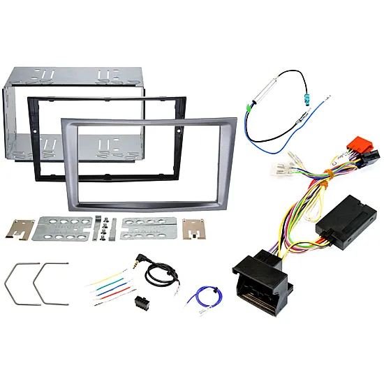 Vauxhall Corsa D 2006-2014 Double DIN Car Stereo Fascia SWC Fitting Kit METALLIC CHARCOAL Vauxhall Corsa D 2006-2014 Double DIN Car Stereo Fascia SWC Fitting Kit METALLIC CHARCOAL
