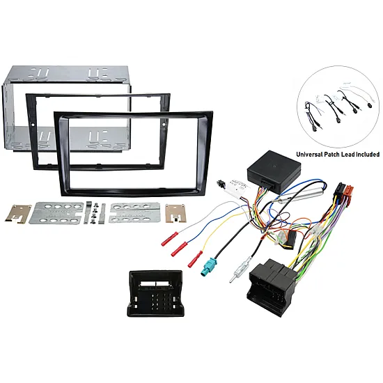 Vauxhall Antara, Astra, Zafira Double DIN Car Stereo Fitting Kit Piano Black Vauxhall Antara, Astra, Zafira Double DIN Car Stereo Fitting Kit Piano Black