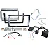Vauxhall Antara, Astra, Zafira Double DIN Car Stereo Fascia SWC Fitting Kit (GLOSS GREY/STEALTH BLACK)