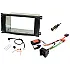 Ford (OVAL Radio) Double DIN Car Stereo Fascia SWC CAN Fitting Kit (Black)