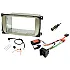 Ford (OVAL Radio) Double DIN Car Stereo Fascia SWC CAN Fitting Kit (Silver)