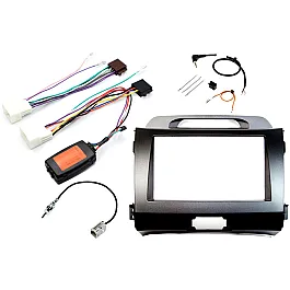 Kia Sportage (2010-2015) OEM NAV Double DIN Car Stereo Fitting Kit (DARK GREY)