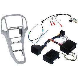 Vauxhall Astra J (2010-2015) Double DIN Car Stereo Upgrade Fitting Kit with SWC (PLATINUM SILVER) Vauxhall Astra J (2010-2015) Double DIN Car Stereo Upgrade Fitting Kit with SWC (PLATINUM SILVER)