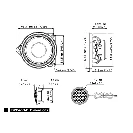 Alpine DP2-40C-B 10 cm (4") Component 2-Way Speakers for BMW 3-Series, 4-Series  Alpine DP2-40C-B 10 cm (4") Component 2-Way Speakers for BMW 3-Series, 4-Series