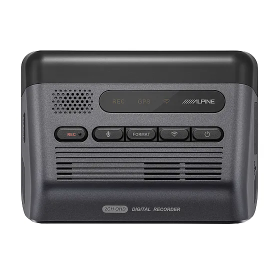 Alpine DVR-Q1000 Dash Camera Recorder Driver Assistance, 2K HDR, 156° wide-angle lens, WiFi