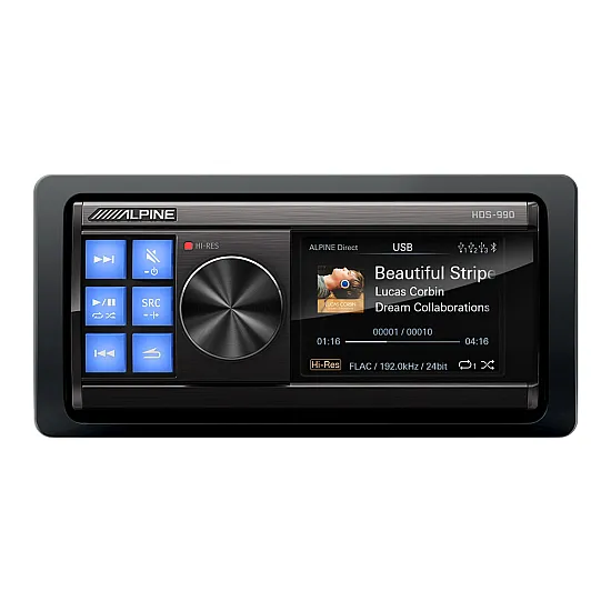 Alpine Status HDS-990 Hi-Res Car Audio Media Player USB Bluetooth