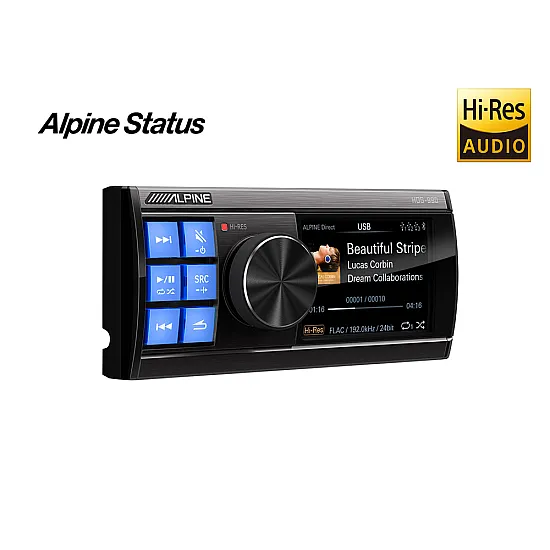 Alpine Status HDS-990 Hi-Res Car Audio Media Player USB Bluetooth