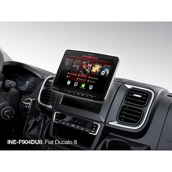 Alpine INE-F904DU8 Halo9 Navi 9-inch Floating Screen DAB CarPlay Android Stereo for Fiat Ducato 8 Alpine INE-F904DU8 Halo9 Navi 9-inch Floating Screen DAB CarPlay Android Stereo for Fiat Ducato 8