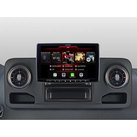 Alpine INE-F904S907 Floating Car Navigation Multimedia 9" Display for Mercedes Sprinter W907 Alpine INE-F904S907 Floating Car Navigation Multimedia 9" Display for Mercedes Sprinter W907