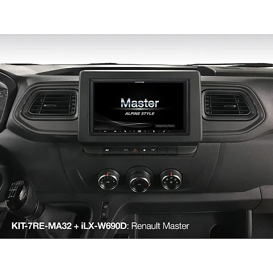 Alpine KIT-7RE-MA32 - 2DIN Installation Kit - Renault Master 3, Opel Movano or Nissan NV400 Alpine KIT-7RE-MA32 - 2DIN Installation Kit - Renault Master 3, Opel Movano or Nissan NV400