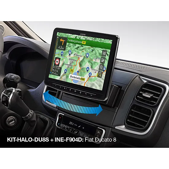 Alpine KIT-HALO-DU8S Swivel Single Din Car Stereo Installation Kit for Fiat Ducato 8 Alpine KIT-HALO-DU8S Swivel Single Din Car Stereo Installation Kit for Fiat Ducato 8