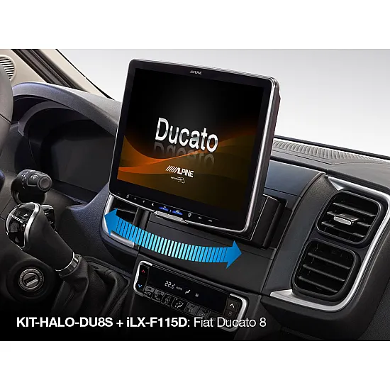 Alpine KIT-HALO-DU8S Swivel Single Din Car Stereo Installation Kit for Fiat Ducato 8 Alpine KIT-HALO-DU8S Swivel Single Din Car Stereo Installation Kit for Fiat Ducato 8