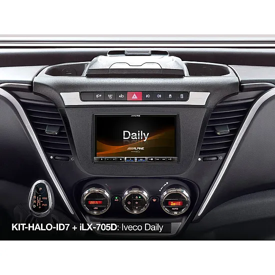 Alpine KIT-HALO-ID7 Single Din Halo & Double Din Car Stereo Installation kit for Iveco Daily 7 Alpine KIT-HALO-ID7 Single Din Halo & Double Din Car Stereo Installation kit for Iveco Daily 7