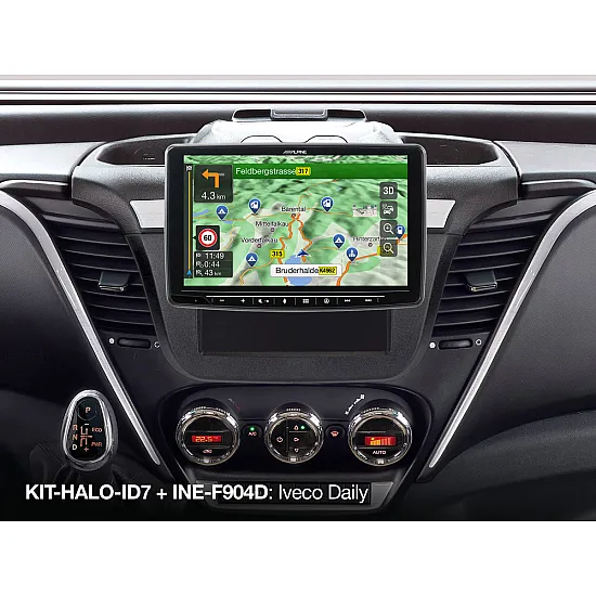 Alpine KIT-HALO-ID7 Single Din Halo & Double Din Car Stereo Installation kit for Iveco Daily 7 Alpine KIT-HALO-ID7 Single Din Halo & Double Din Car Stereo Installation kit for Iveco Daily 7