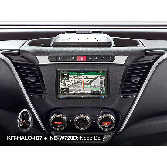 Alpine KIT-HALO-ID7 Single Din Halo & Double Din Car Stereo Installation kit for Iveco Daily 7 Alpine KIT-HALO-ID7 Single Din Halo & Double Din Car Stereo Installation kit for Iveco Daily 7