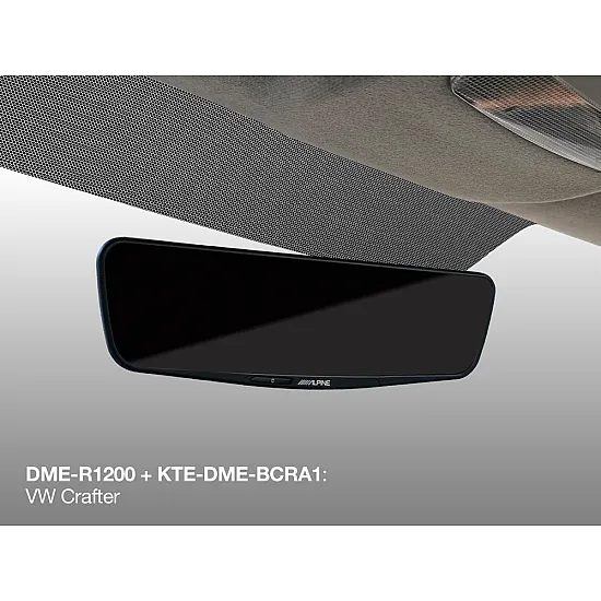 Alpine KTE-DME-BCRA1 Digital Mirror Installation kit to fit a DME-R1200 in a VW Crafter, MAN TGE or VW T5