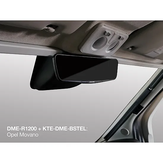 Alpine Digital Mirror installation kit to fit a DME-R1200 for Fiat Ducato, Citroën Jumper, Peugeot Boxer, Ford Transit & Opel Movano Alpine Digital Mirror installation kit to fit a DME-R1200 for Fiat Ducato, Citroën Jumper, Peugeot Boxer, Ford Transit & Opel Movano