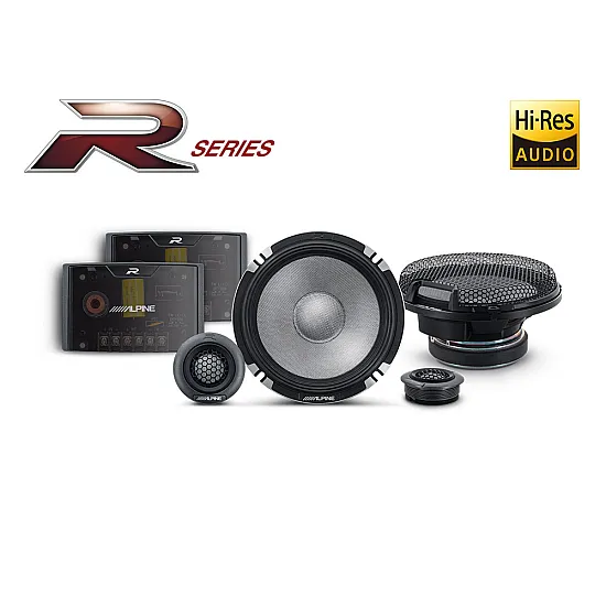 Alpine R2-S652 R-Series 6.5 inch 16.5cm Hi-Res Pro Component Car Speakers Alpine R2-S652 R-Series 6.5 inch 16.5cm Hi-Res Pro Component Car Speakers