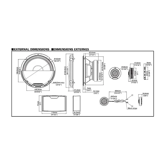 Alpine R2-S652 R-Series 6.5 inch 16.5cm Hi-Res Pro Component Car Speakers Alpine R2-S652 R-Series 6.5 inch 16.5cm Hi-Res Pro Component Car Speakers