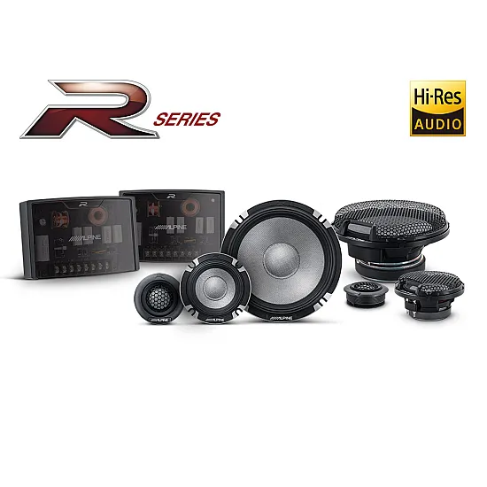 Alpine R2-S653 R-Series 6.5 inch 16.5cm Hi-Res Pro Component Car Speakers Alpine R2-S653 R-Series 6.5 inch 16.5cm Hi-Res Pro Component Car Speakers