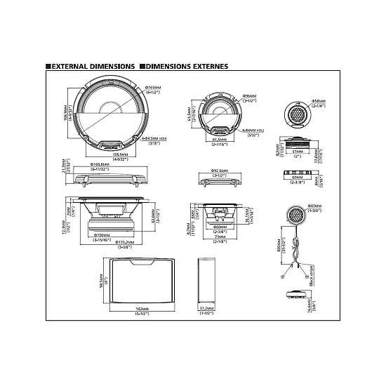 Alpine R2-S653 R-Series 6.5 inch 16.5cm Hi-Res Pro Component Car Speakers Alpine R2-S653 R-Series 6.5 inch 16.5cm Hi-Res Pro Component Car Speakers