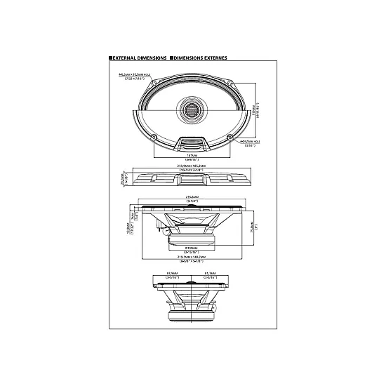 Alpine R2-S69 R-Series 6 x 9 inch Hi-Res 300W Coaxial Car Speakers Alpine R2-S69 R-Series 6 x 9 inch Hi-Res 300W Coaxial Car Speakers