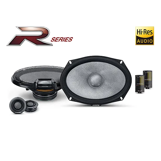 Alpine R2-S69C R-Series 6 x 9 inch Hi-Res 300W Component Car Speakers Alpine R2-S69C R-Series 6 x 9 inch Hi-Res 300W Component Car Speakers