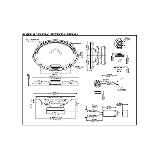 Alpine R2-S69C R-Series 6 x 9 inch Hi-Res 300W Component Car Speakers Alpine R2-S69C R-Series 6 x 9 inch Hi-Res 300W Component Car Speakers