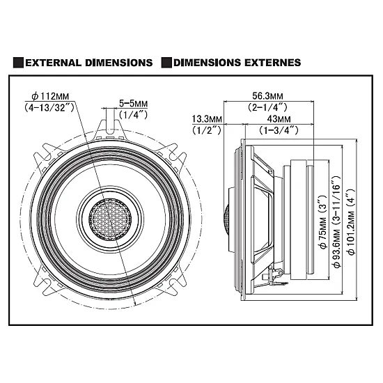 Alpine S2-S40 S-Series 10cm 4 inch 2-Way 140W Coaxial Car Speakers Alpine S2-S40 S-Series 10cm 4 inch 2-Way 140W Coaxial Car Speakers