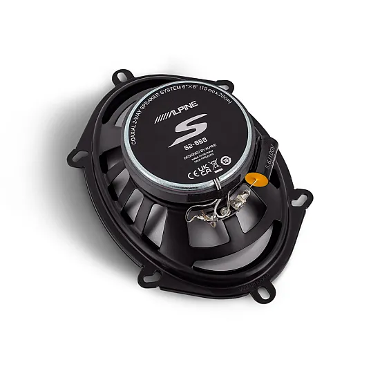 Alpine S2-S68 S-Series 6" x 8" High Res 230W Coaxial Car Speakers