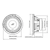 Alpine S2-W10D2 S-Series 25cm 10" Car Subwoofer with Dual 2-Ohm Voice Coils