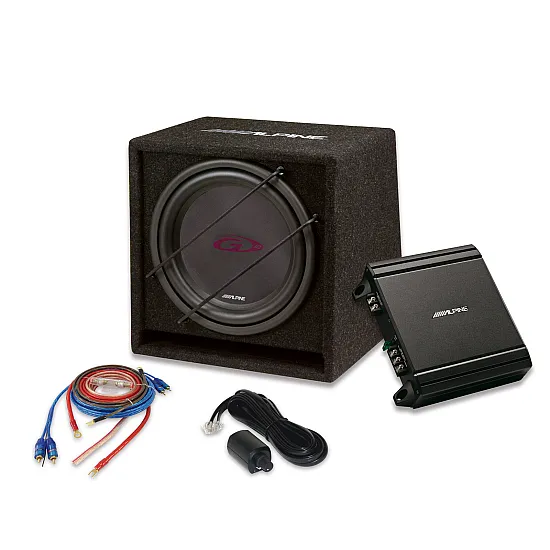 Alpine SBG-30KIT Bass Upgrade Pack 12 Subwoofer, Mono Amp & Wiring Kit Alpine SBG-30KIT Bass Upgrade Pack 12 Subwoofer, Mono Amp & Wiring Kit