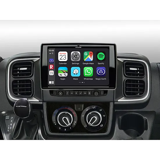 Alpine X903D-DU8 9” Navigation System for Fiat Ducato III v8 - Carplay - Android Auto - Park4Night