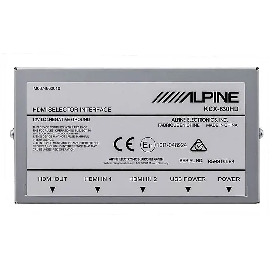 Alpine KCX-630HD - HDMI Connector Hub Alpine KCX-630HD - HDMI Connector Hub