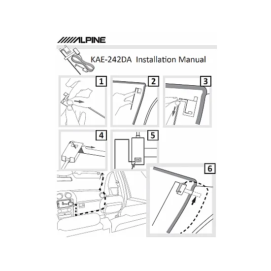 Alpine Active DAB Screen Antenna - KAE-242DA-R Alpine Active DAB Screen Antenna - KAE-242DA-R