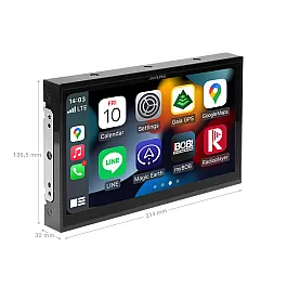 Alpine i905D-F Freestyle 9 Inch Custom Installation Stereo, DAB+ digital radio, Apple CarPlay, Android Auto
