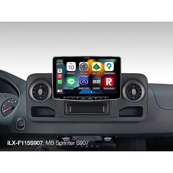 Alpine iLX-F115S907 Halo11 Media System for Mercedes Sprinter 907 DAB Apple CarPlay Android Alpine iLX-F115S907 Halo11 Media System for Mercedes Sprinter 907 DAB Apple CarPlay Android