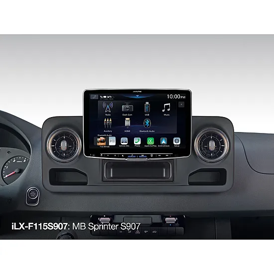 Alpine iLX-F115S907 Halo11 Media System for Mercedes Sprinter 907 DAB Apple CarPlay Android Alpine iLX-F115S907 Halo11 Media System for Mercedes Sprinter 907 DAB Apple CarPlay Android