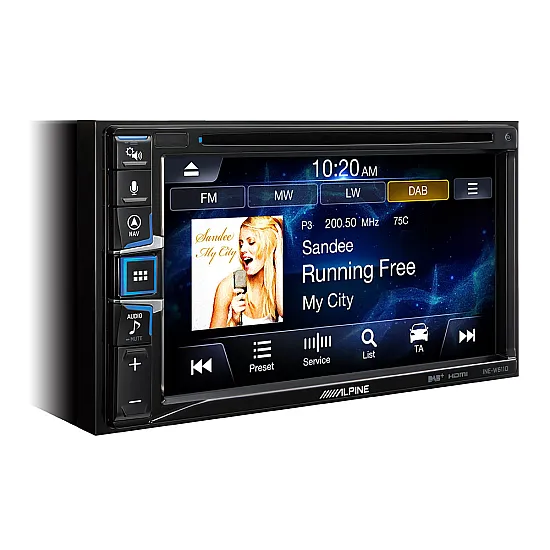 Alpine INE-W611DU Fiat Ducato Navigation, DAB+, HDMI, CD/DVD, Apple CarPlay & Android Auto