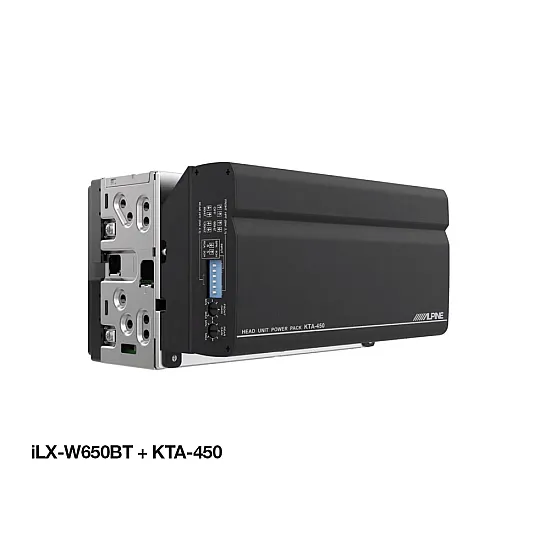 Alpine KTA-450 4-channel Compact In-Car Amplifier - 4x100W Alpine KTA-450 4-channel Compact In-Car Amplifier - 4x100W