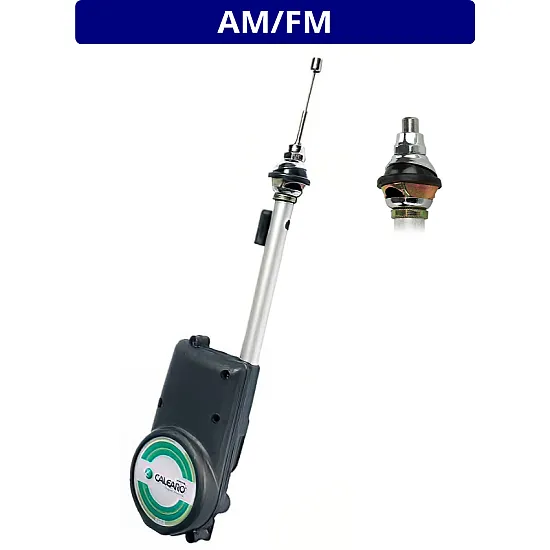 Calearo ANC7677154 AM/FM Wing Mount Electric Antenna - Silver Mast Calearo ANC7677154 AM/FM Wing Mount Electric Antenna - Silver Mast