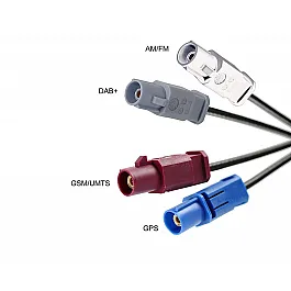 Antenna - Roof Mount AM FM DAB DAB+ GPS GSM & 5m Extension cables